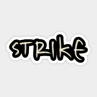 Hand Drawn Strike Sticker